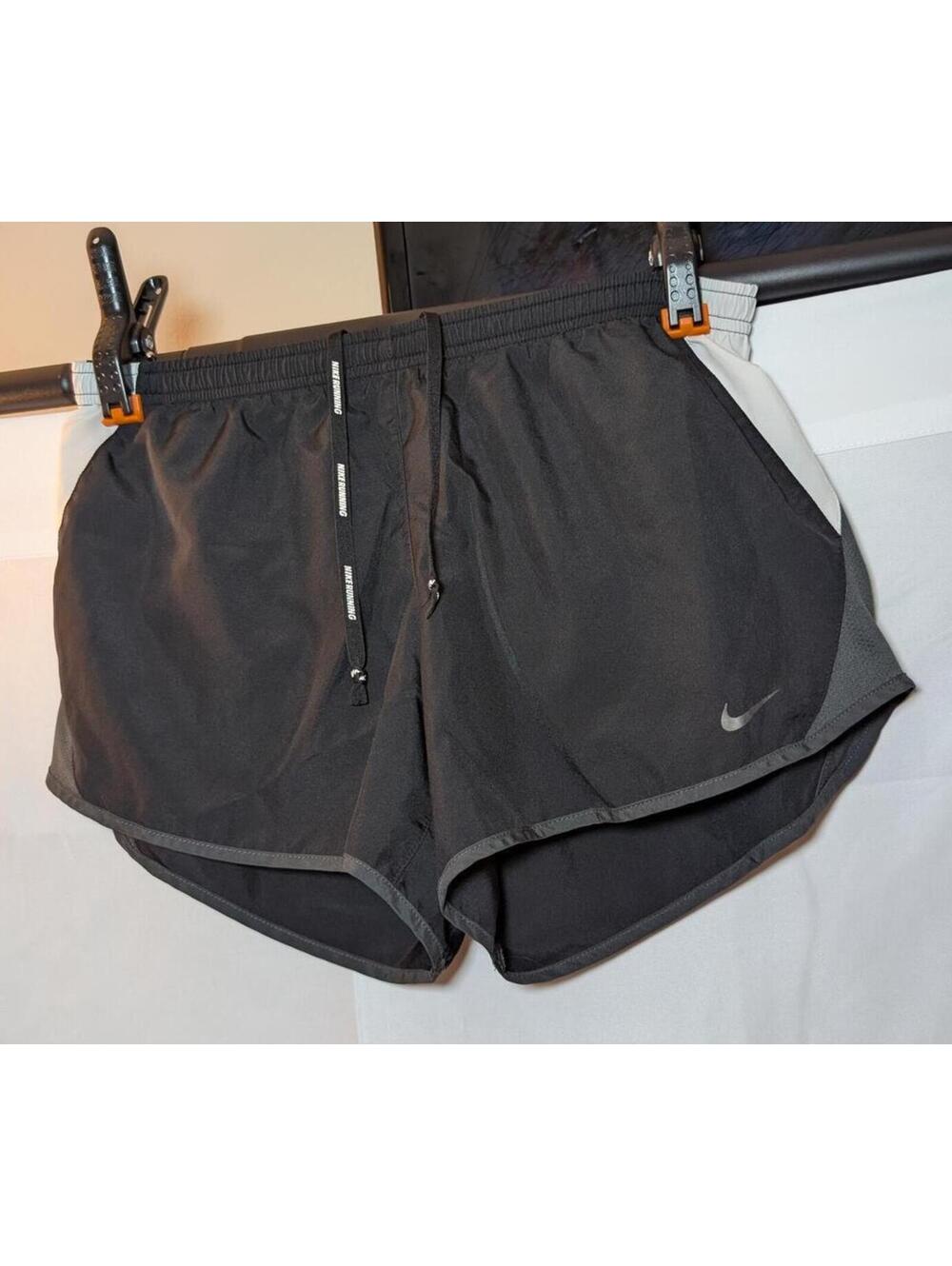 Nike Running Shorts Black and White Dri-Fit Women’s Size Medium